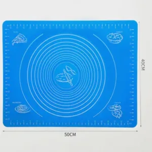 Premium Silicone Roti/Chapati Making Mat – 50×40 CM | Non-Stick, Food-Safe, Measured Pastry Mat ( blue, 50X40 CM )