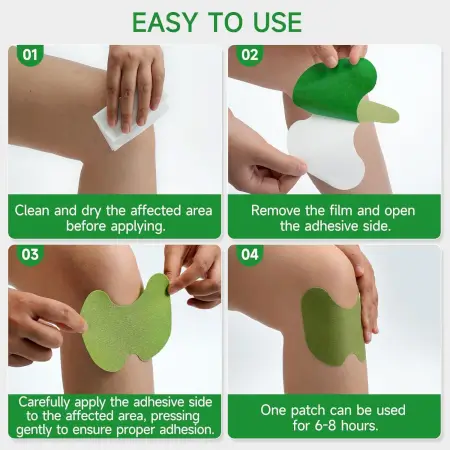 v6iuhXIWjLZ5YNwVPk2H1DTmPmjngBWy0oRgAd65.webp Knee Pain Relief Patches - Natural Herbal Knee Patch for Pain & Inflammation - Breathable, Long-Lasting, Comfortable, Non-Allergic - 10 Patches ( green, Standard )