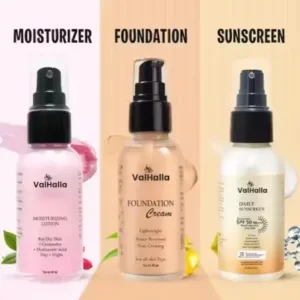 Complete Sun Care Trio Set – Sunscreen, Foundation & Moisturizer ( default, Standard )