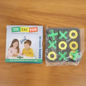 Classic Tic Tac Toe Board Game with Interlocking X & O Pieces ( default, OS )