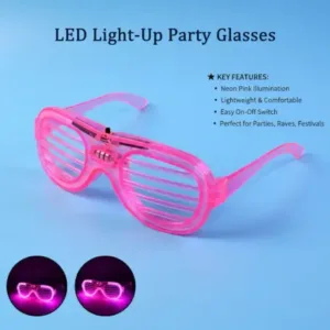 LED Light-Up Party Glasses – Celebration Accessory ( default, Standard )