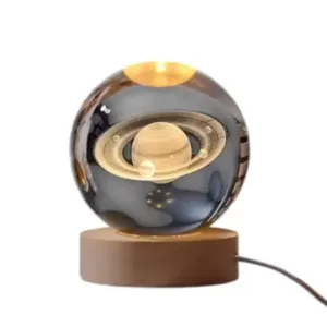 Glass Lamp 3D Ball Night Light (Planet) ( default, Standard )