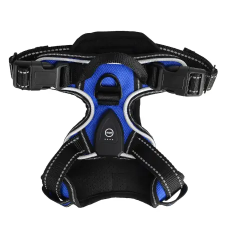 wmSfqb2TCjfjqMItaY98dYWXmt8fBr7S4yuzRi0V.webp Light Up Dog Harness Rechargeable LED Dog Harness No Pull Lighted Dog Vest with Handle for SmallMediumLarge Dogs ( blue, L )